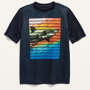 Old Navy Kids Swim Shirt With Shark Graphic
